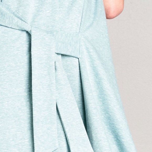 Mint Green Tie Front Dress - Picture 4 of 4